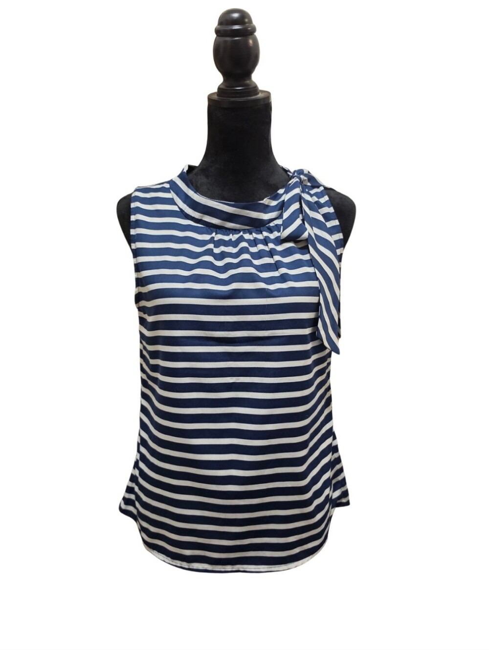 GAP Navy & White Bow Tie Top